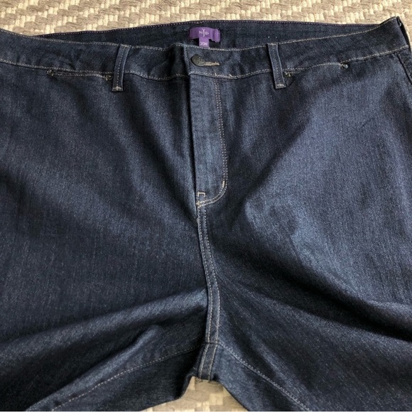 NYDJ lift tuck technology dark wash trouser size 20W - Picture 5 of 13